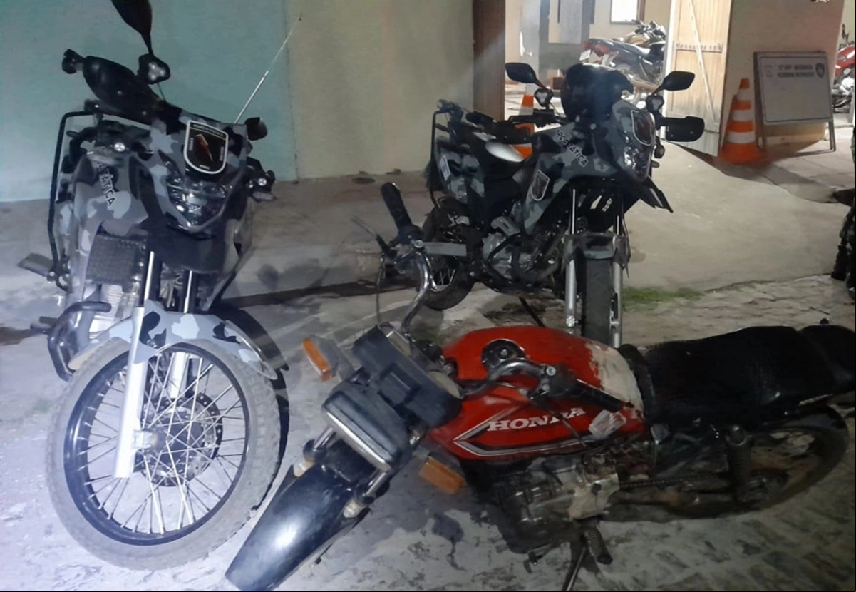 Motocicleta adulterada foi apreendida em Paulistana
