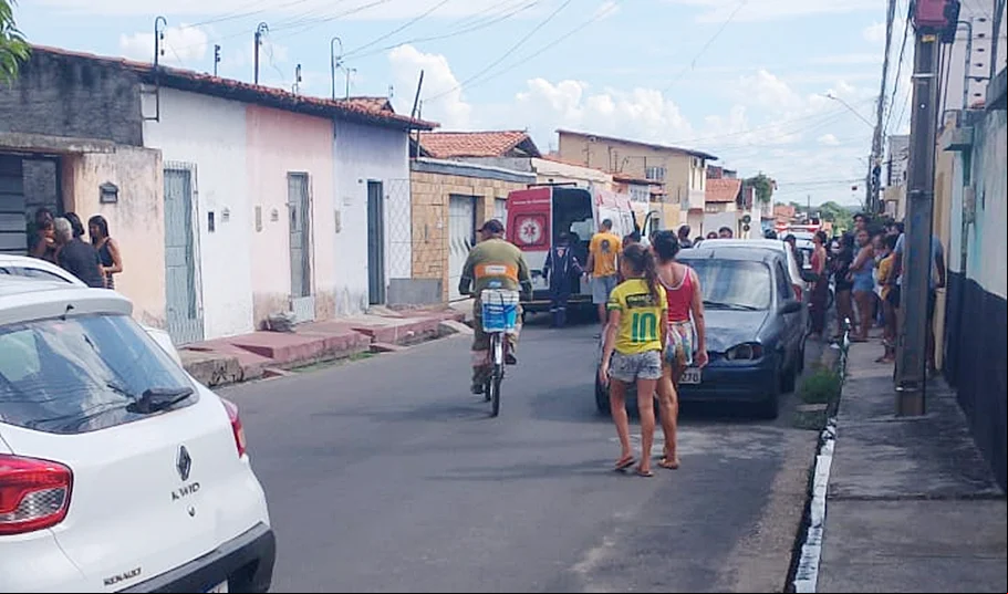 Local onde ocorreu o homicídio no Dirceu I, nesta terça-feira, 19 de dezembro