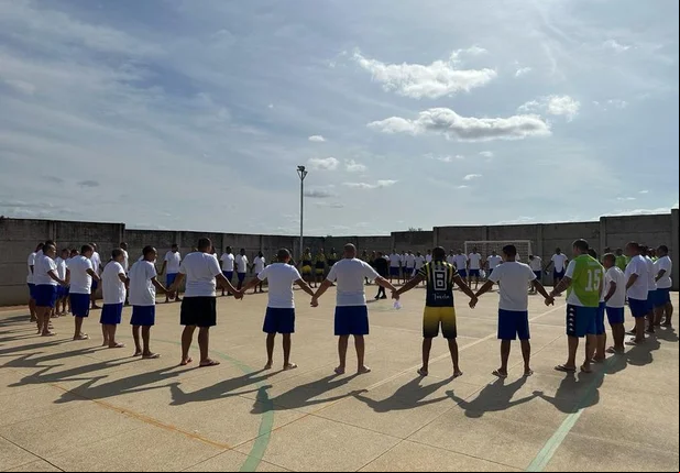 Secretaria de Justiça realiza torneio de futebol na Penitenciária de Picos