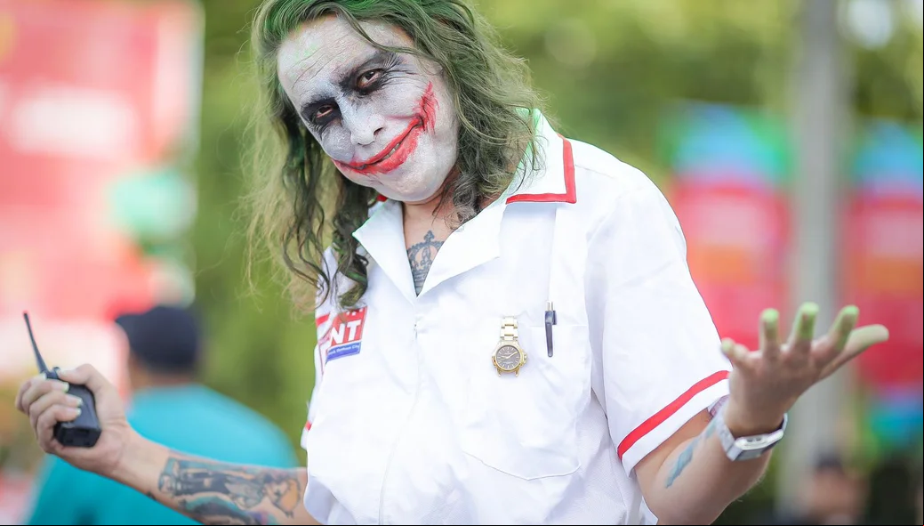 Coringa também se diverte