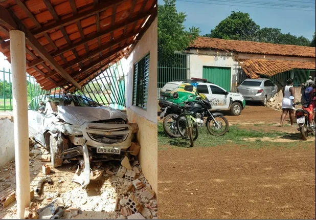 Prisma prata se envolveu em dois acidentes em Campo Maior