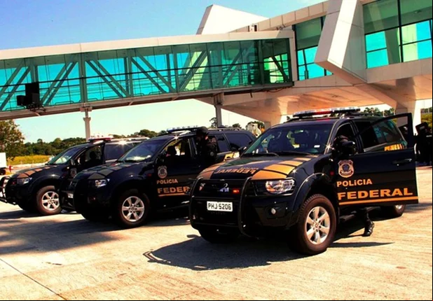 Viaturas da PF no Aeroporto Internacional de Guarulhos