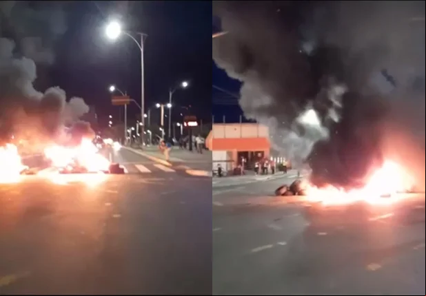 Manifestação na Avenida Frei Serafim