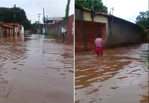 Águas invadiram casas no povoado Santa Teresa