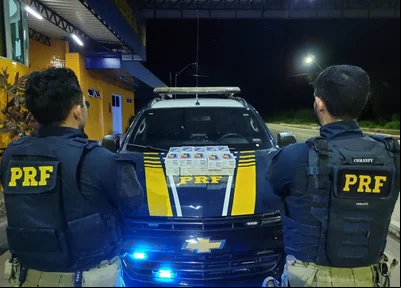 Carregamento ilegal de produtos eletrônicos apreendido pela PRF