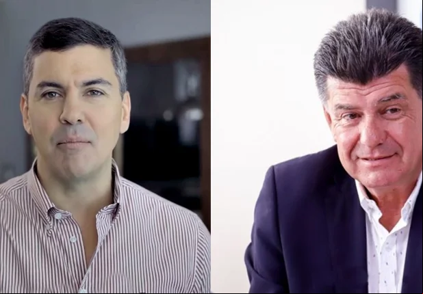 Santiago Peña e Efrain Alegre