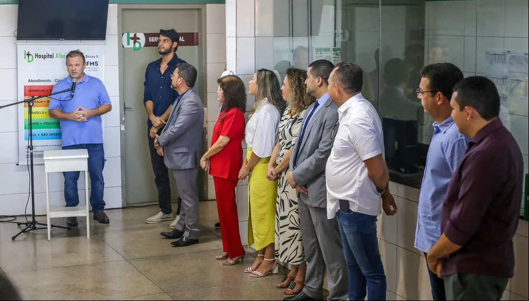 Vereador Leonardo Eulálio durante seu pronunciamento