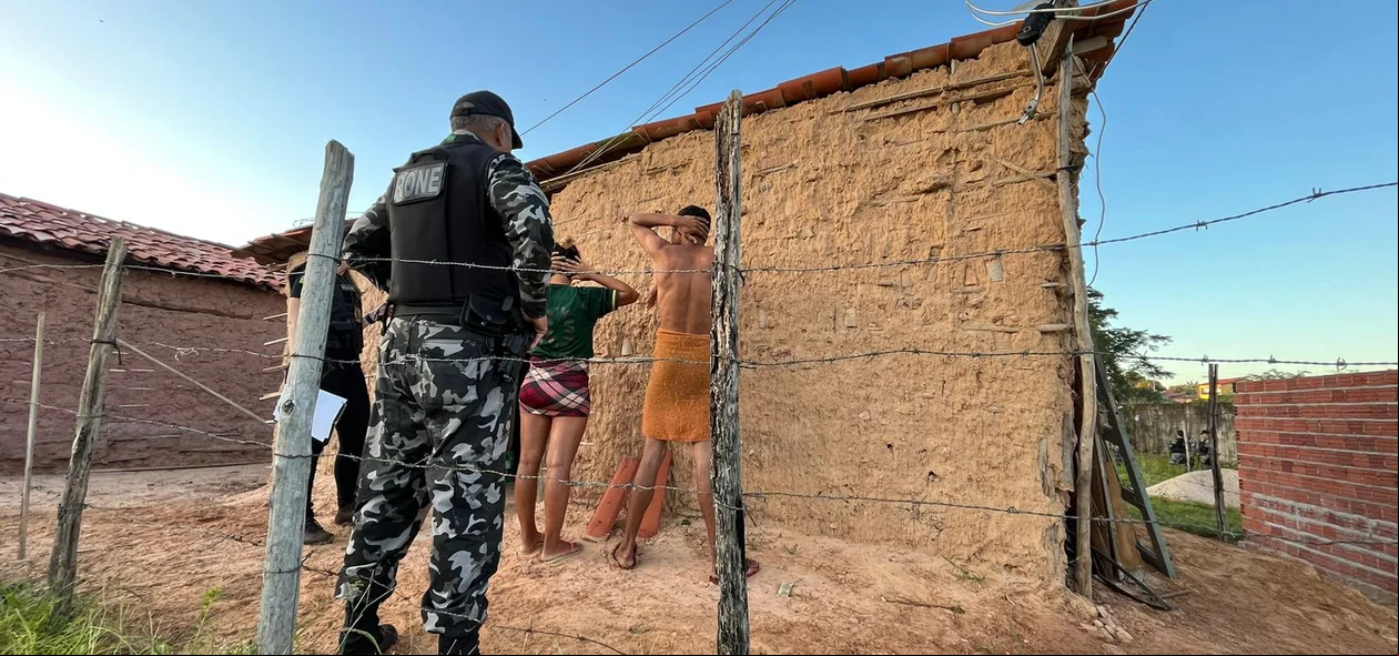 Presos na operação