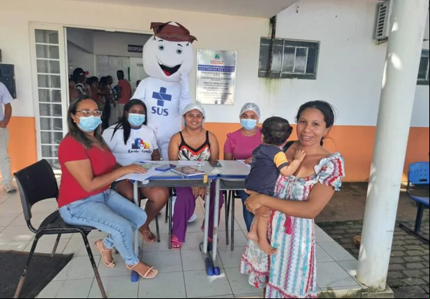 Sesapi realiza ação do Dia D de Vacinação contra Influenza e Covid-19 em Nazária