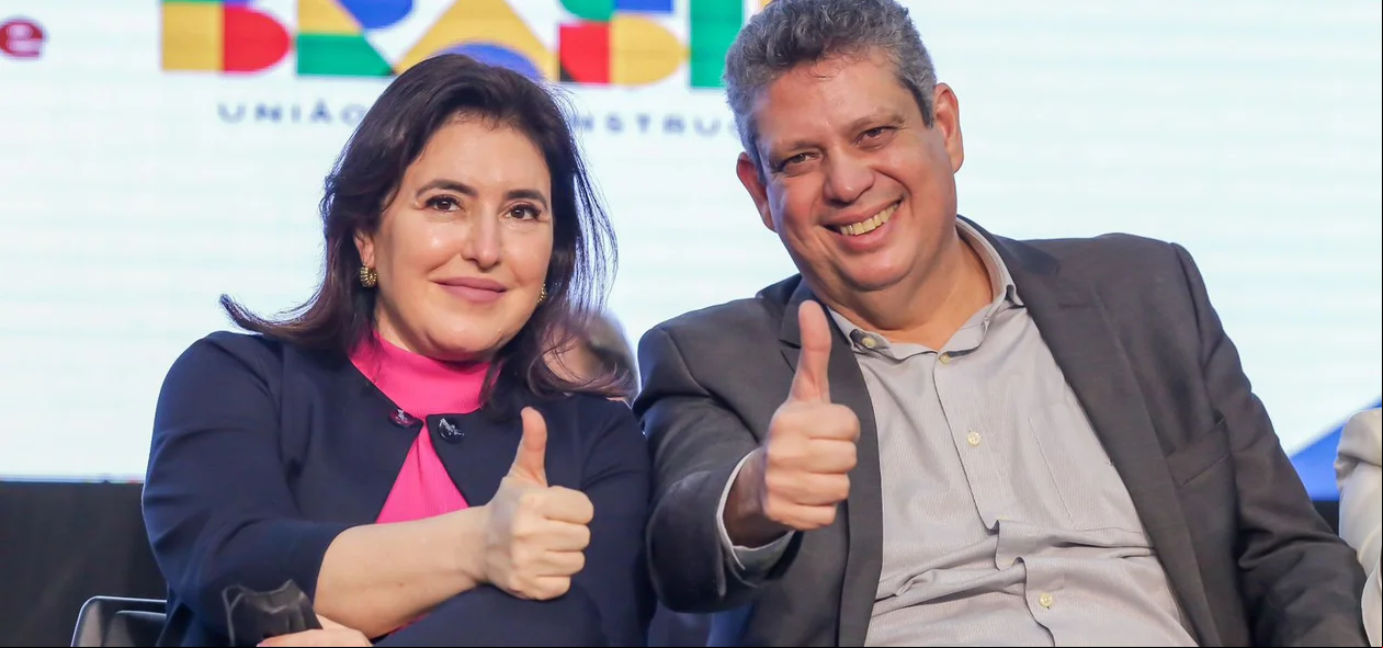 Simone Tebet e Márcio Macêdo