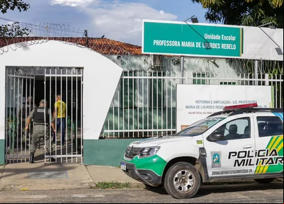 Uma guarnição da Companhia Independente de Policiamento Escolar atendeu a ocorrência