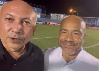Warton Lacerda (presidente do Altos) e Sérgio Soares (técnico do Jacaré)