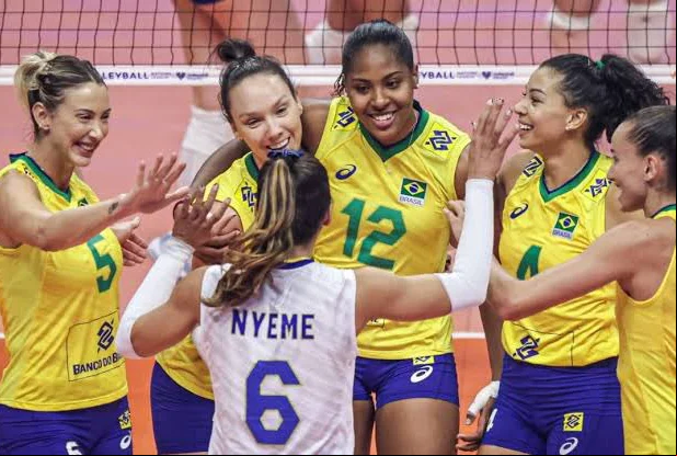 Brasil vence Coreia do Sul na Ligas das Nações de Vôlei