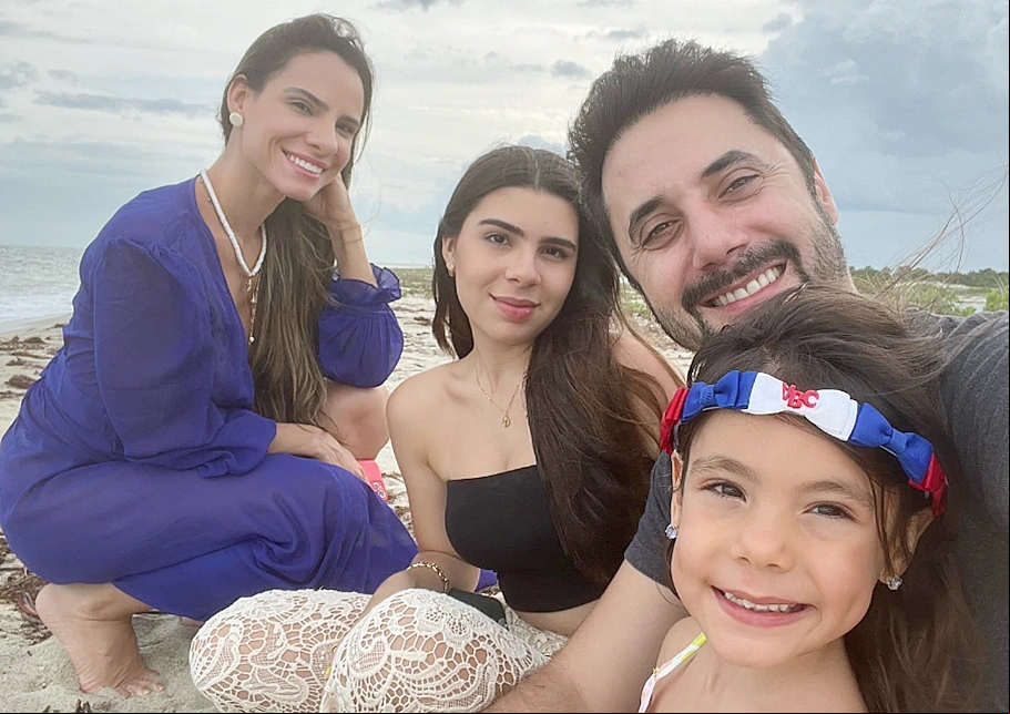 Juliana Concesso; Giovanna Concesso; Arcedino Concesso e Nicole Concesso