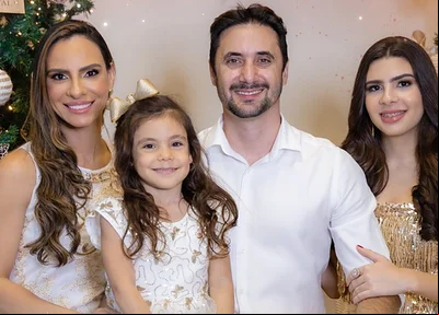 Juliana Concesso; Nicole Concesso; Arcedino Concesso e Giovanna Concesso