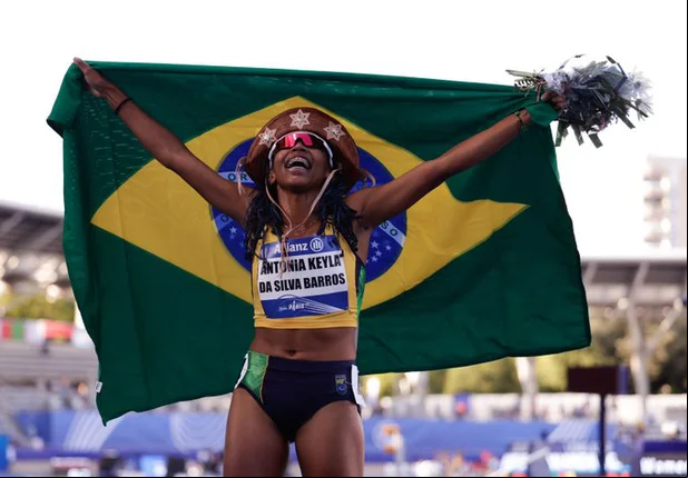 A piauiense Antônia Keyla da Silva, foi vice-campeã na categoria dos 1500m para deficientes intelectuais