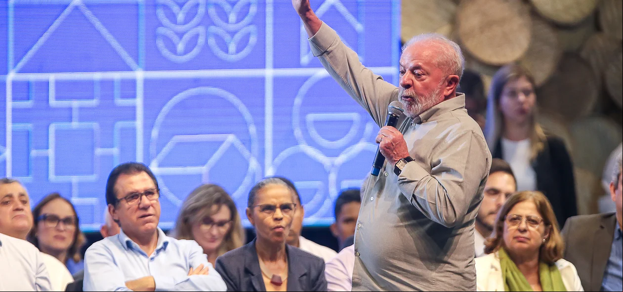 Presidente Lula em seu discurso