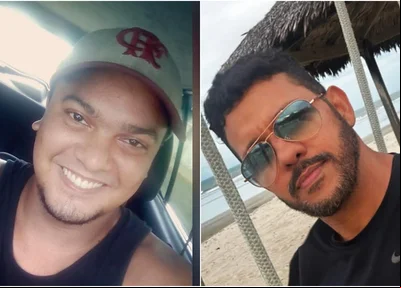 Cabo da PM, identificado como Valério, e o policial civil Alexsandro Cavalcante Ferreira