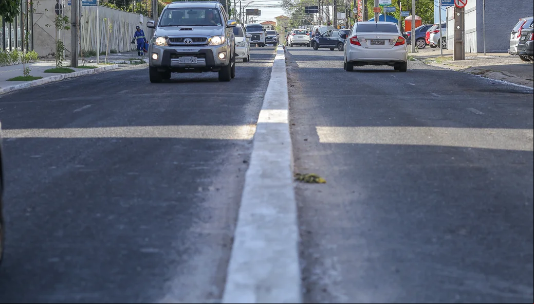 Canteiro central na Avenida