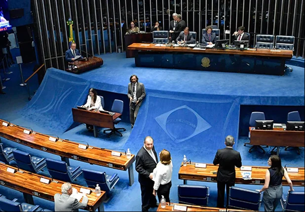 Visão geral do Plenário do Senado Federal