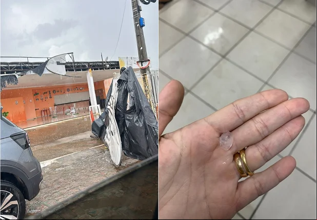 Chuva de granizo em São João do Piauí