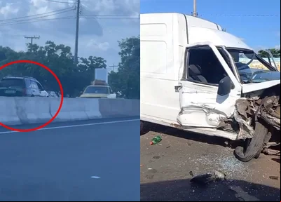 Motorista foi flagrado dirigindo na contramão da BR 316 em Teresina