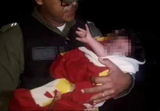 Resgate de bebê que foi encontrado sozinho em matagal de Piripiri