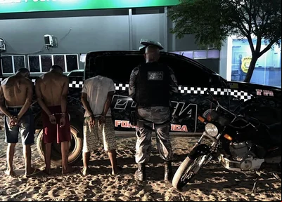 Trio preso em Piripiri