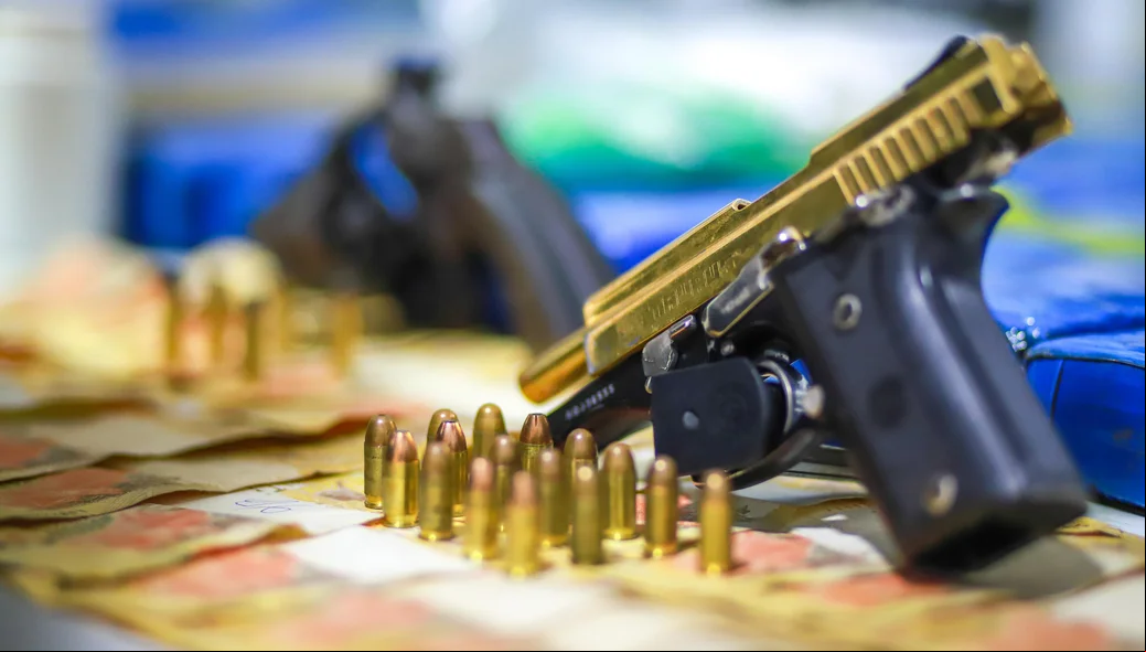 Armas apreendidas na Operação DRACO 162