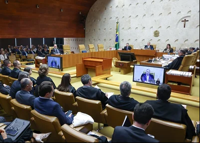 Sessão plenária no Supremo Tribunal Federal (STF)