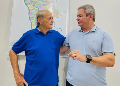 Sílvio Mendes, prefeito eleito em Teresina, e Rafael, prefeito eleito em Timon