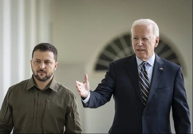 Joe Biden e Volodymyr Zelensky