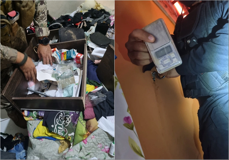 Instrumentos utilizados para o comércio de drogas apreendidos pela Operação Onze do Beco em José de Freitas