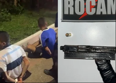 Os acusados foram presos em posse de uma arma artesanal