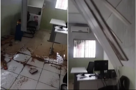 Teto desaba e juiz suspende atendimento na Comarca de Matias Olímpio