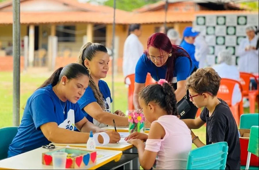 Ação social realizada em União