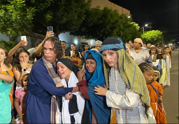 Momento da encenação