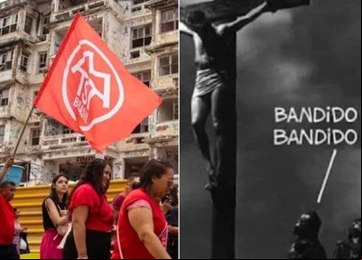 MTST tenta justificar foto em que comparou Jesus Cristo a bandido