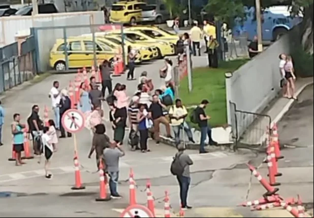 Tumulto na Rodoviária do Rio de Janeiro