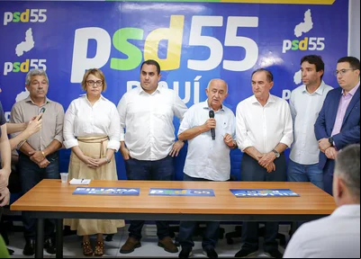 Durante o evento de filiação