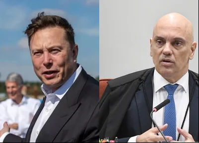 Elon Musk e Alexandre de Moraes