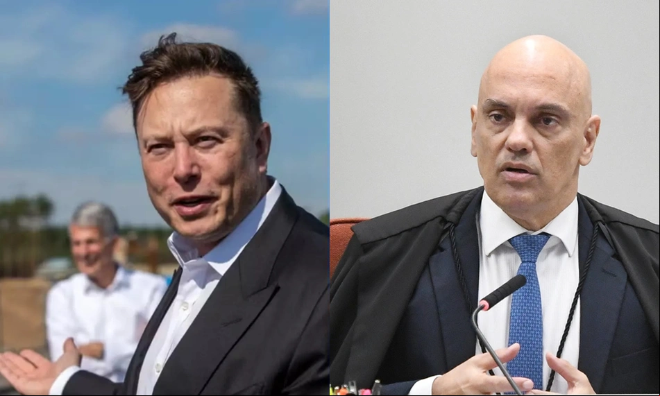 Elon Musk e Alexandre de Moraes