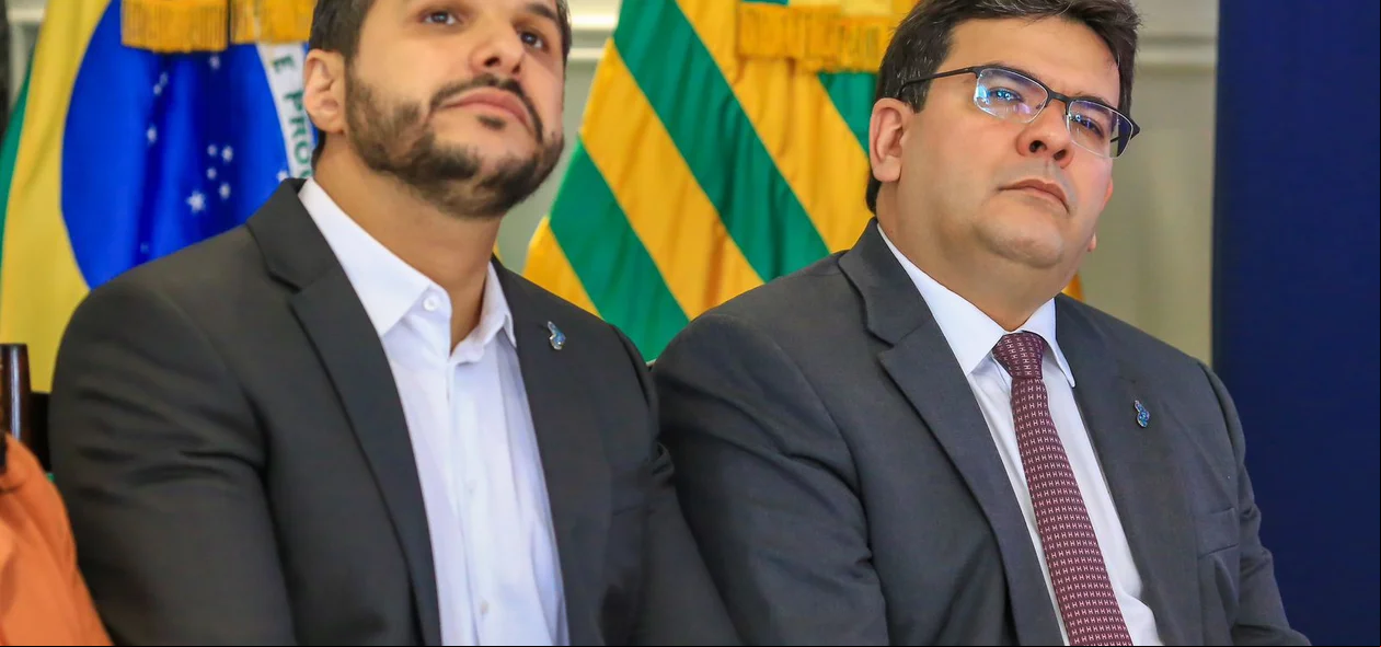 Secretário Washington Bandeira e o governador Rafael Fonteles
