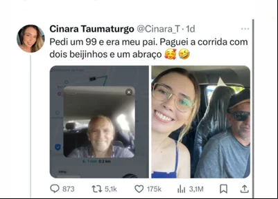 Cinara Taumaturgo viralizou nas redes sociais