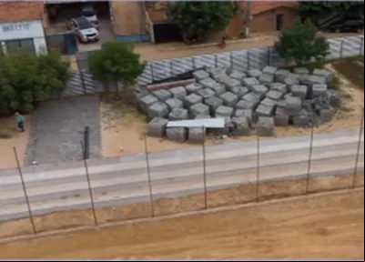 Confira como está a obra de construção do novo complexo esportivo em Uruçuí