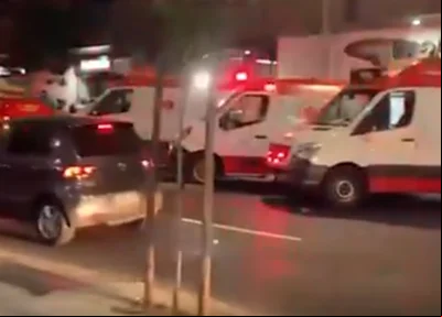 Elevador com mais de 20 pessoas cai em BH