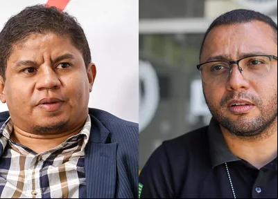Advogado Joan Oliveira e o delegado Divanilson Sena