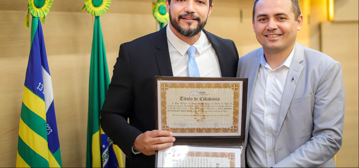 Delegado Eduardo Aquino e delegado Charles Pessoa