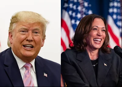 Donald Trump e Kamala Harris