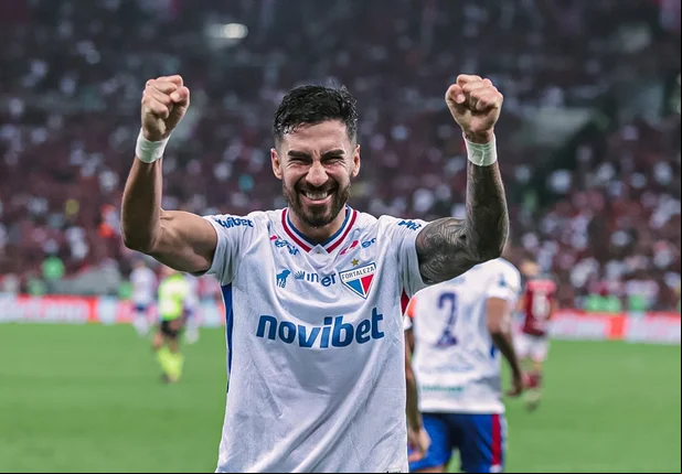 Lucero marcou o gol da vitória do Fortaleza